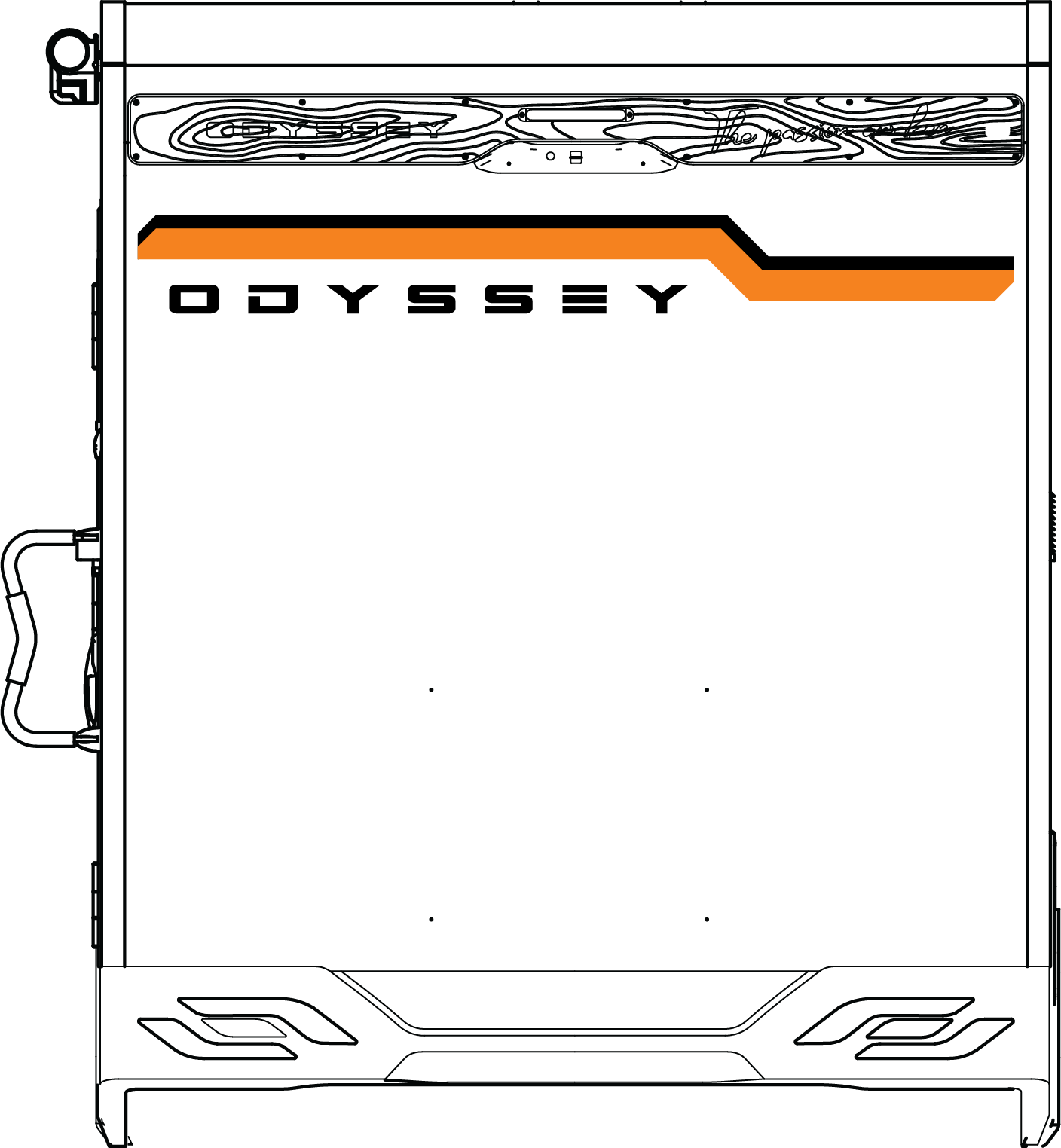 Design C — Orange Pulse Rear